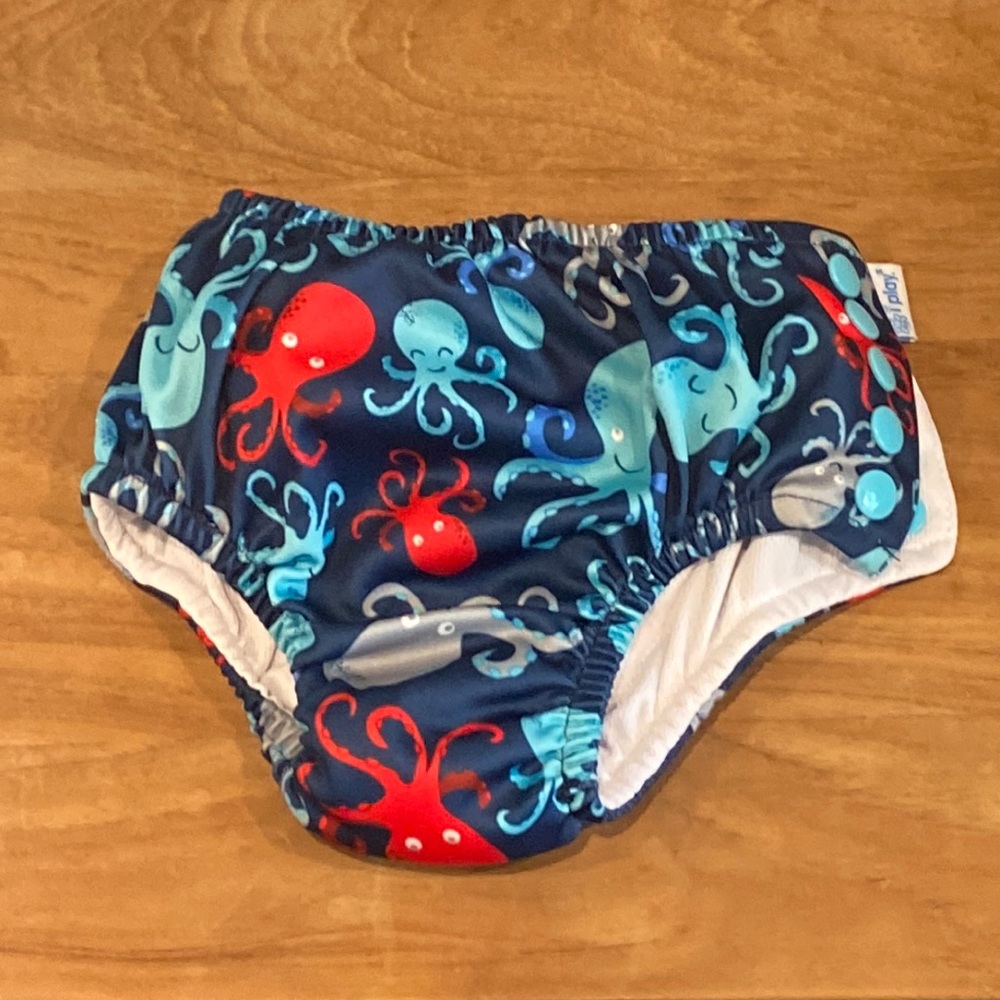 iPlay swim diaper, octopus, 24 months, snap side, NWOT